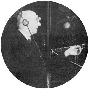 乔治·鲁佩尔弟兄，S.J., 是WEW电台的创始人，并担任了多年的技术总监和总工程师. (1941)
